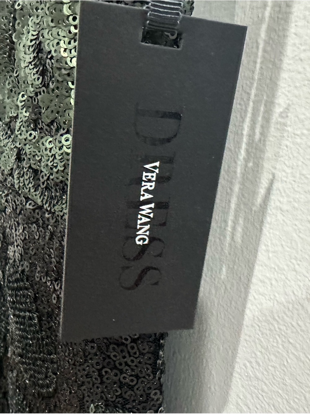 VERA WANG Black and Green Sequin Floral Midi Dress Sz 8 NWT - Picture 5 of 13